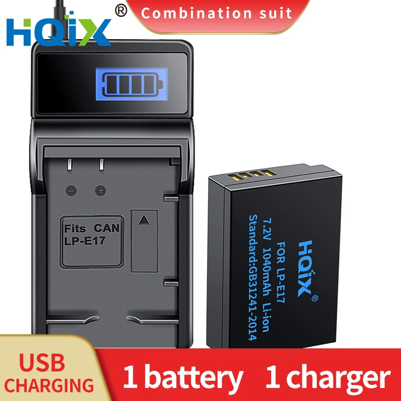 LP‑E17 Charger & Battery for Canon EOS Series — Replacement Charger/Battery Options