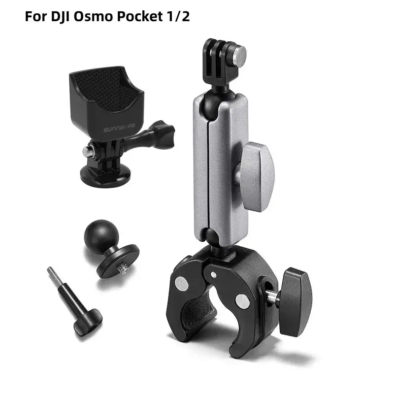 Motorcycle Clip Handle Holder Base with Frame Adapter for DJI Osmo Pocket 3 /Pocket 1/2 Gopro Action Camera Gimbal Accessories - Image 5