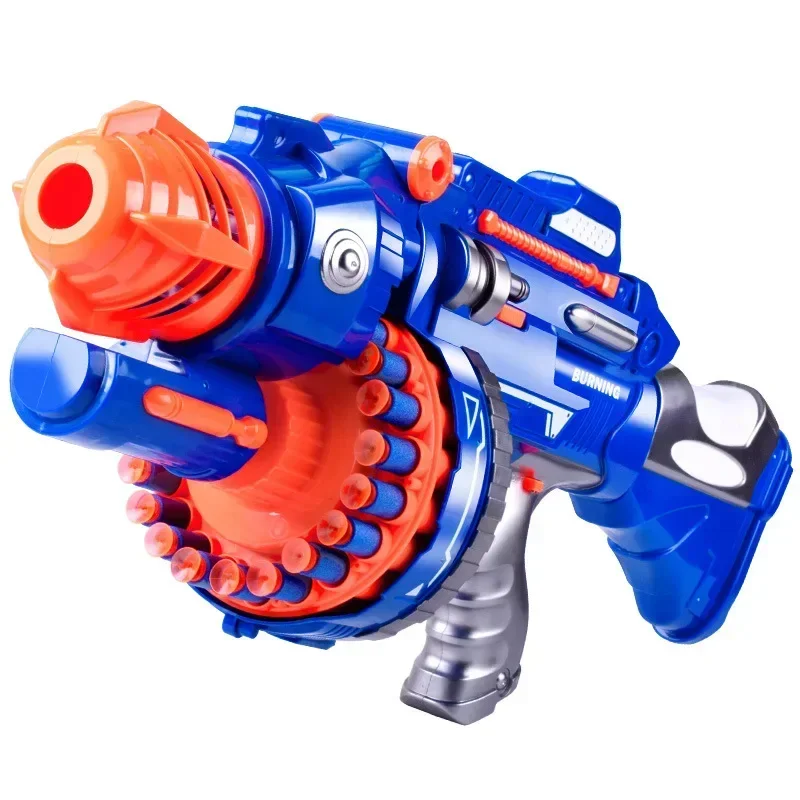 Children's Electric Continuous Shooting Gatling Toy Gun Suction Cup Soft Bullet Gun Explosion TTNerfs gun BB Guns Gifts for Kids 5