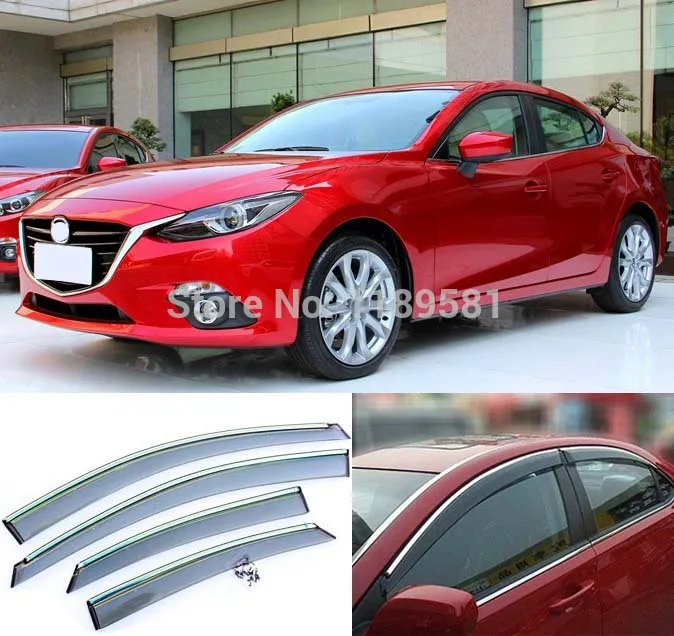 

Оконный ветровой отражатель козырек от дождя/солнца для Mazda 3 M3 Axela 2014-2018 автомобильные аксессуары наклейки