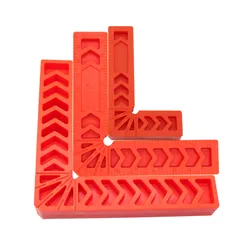 Carré de positionnement pour outils de travail du bois en plastique, fixation auxiliaire en forme de L à 90 degrés, pinces à Angle droit pour charpentier, 3 pièces 