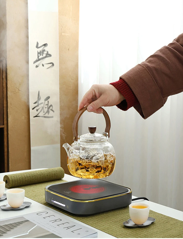 Description Picture 3 of item1000W Electric Ceramic Heater Tea Stove Hot Cooker Plate Heating Furnace Electric Oven Machine Coffee Mug Warmer Tea Maker 220V