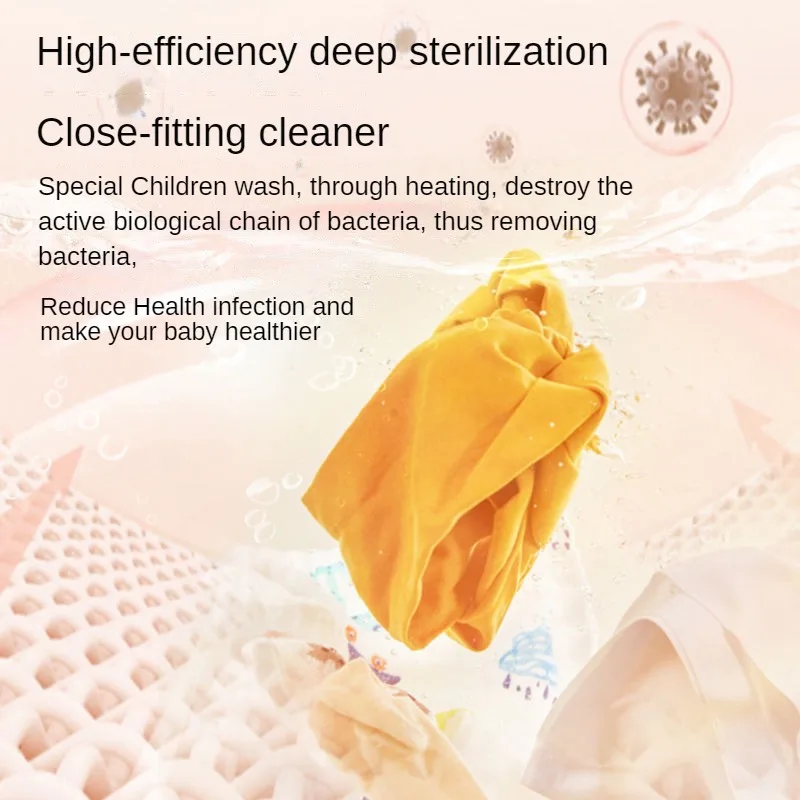 3-15kg Washing Machine Full-automatic High Temperature Sterilization Baby Underwear Washing Hot Drying Machine