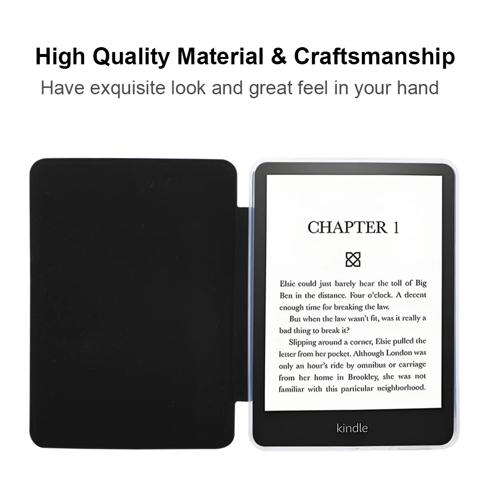 Acrylic Protective Case for Kindle Paperwhite – Crystal Clear Book Cover