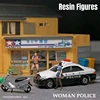 1/64 Car Garage Miniature Scene Figure Dolls City Streetscape Model, Suitable for 1:64 JKM CCA Mini Car PVC Collection Gift 5