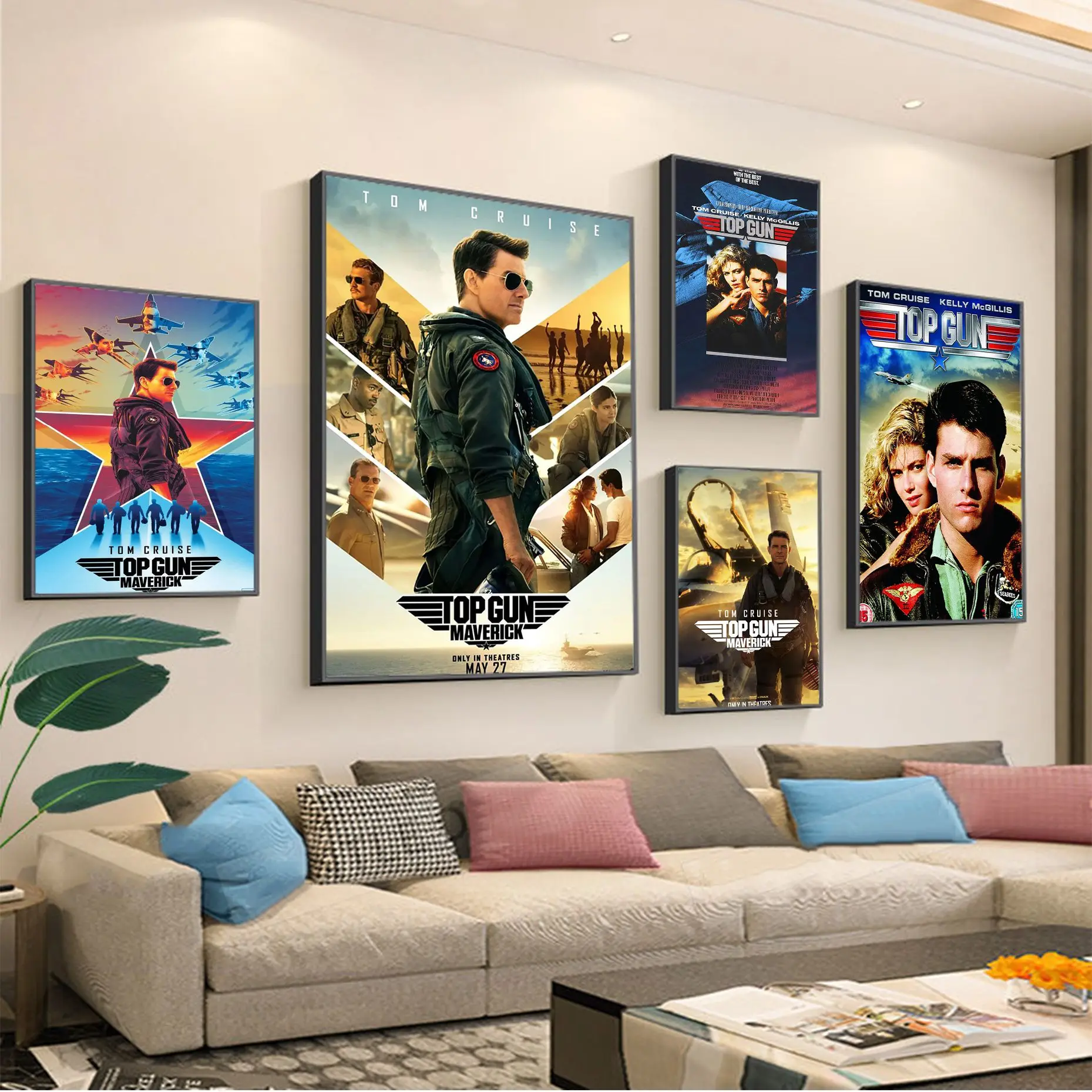 

Top Gun Maverick New Retro American Classic Vintage Posters Retro Kraft Paper Sticker DIY Room Bar Cafe Kawaii Room Decor