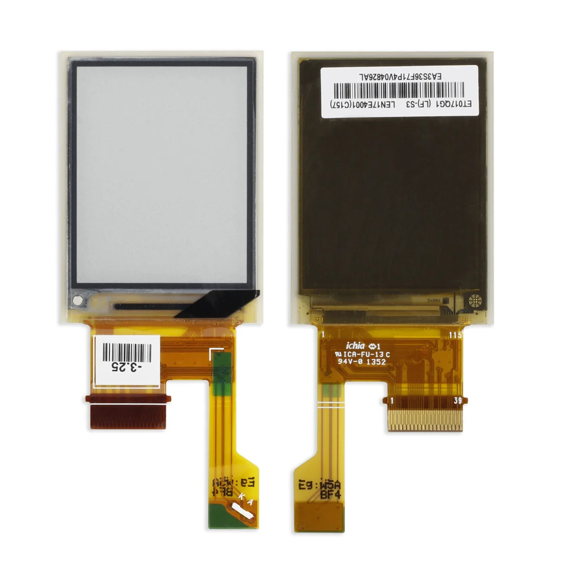 

Новый экран EPD 1,7 дюйма ET017QG1 240x320 231PPI Eink