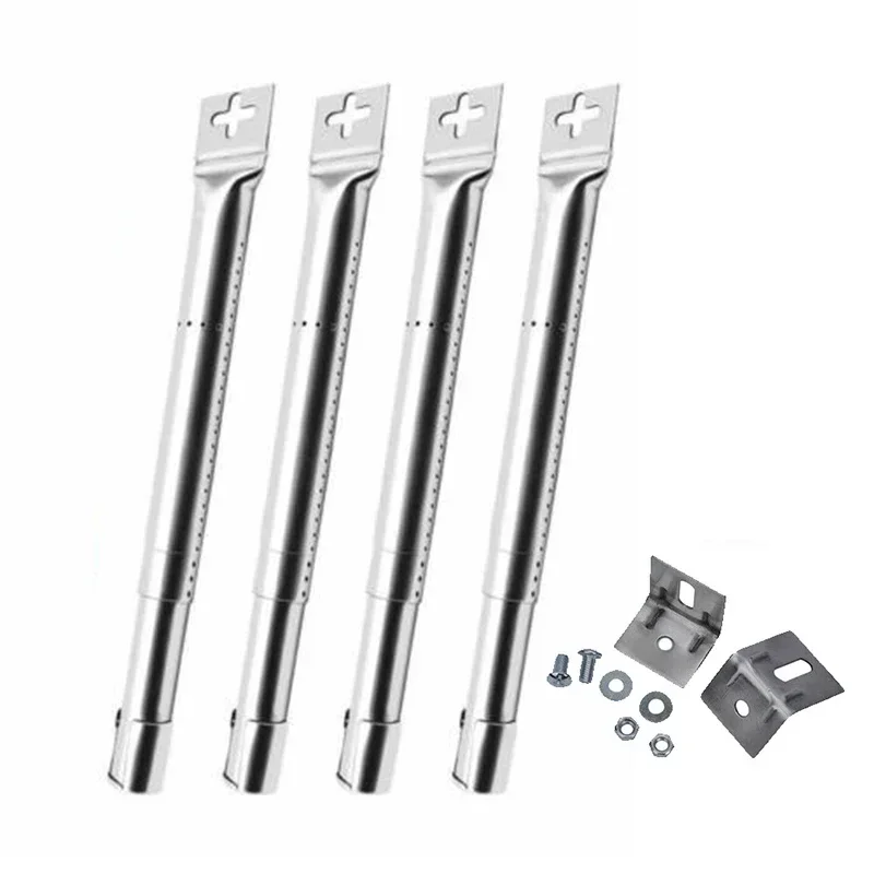 4pcs Scalable BBQ Grill Burner Tubes Adjustable 30-45cm Replaced Stainless Steel Tool Universal Replacement grill burner tubes