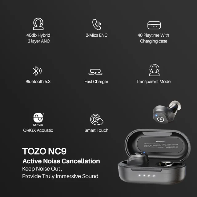 TOZO T10: Affordable Waterproof Bluetooth Earbuds with Deep Bass, by  AudioWeb