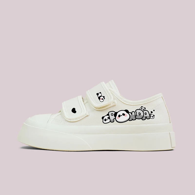 Japanese Cute Lolita White Shoes Women's Thick Sole Versatile Casual Single Shoes Student Round Head Canvas Shoes