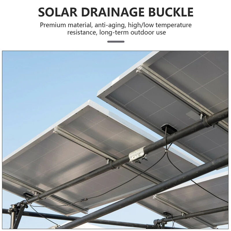 Accessori Montaggio Fotovoltaico CEIEVER Morsetti Fotovoltaici - 10 Pezzi Alluminio Per Pannelli Solari Altezza 30-50 Mm Clip Montaggio Pannelli Solari - Foto 3