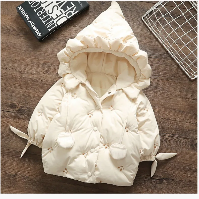 2023AutumnWinterBabyGirlsCoatCottonPaddedLongSleeveThickWarm