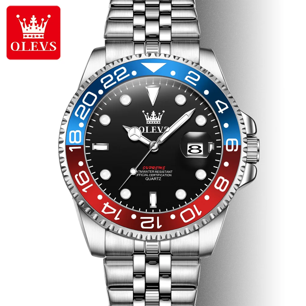 OLEVS 5657 Watch For Men Original Fashion Luxury Date Sport Business Quartz Wristwatches Top Brand  Big Dial Waterproof Luminous