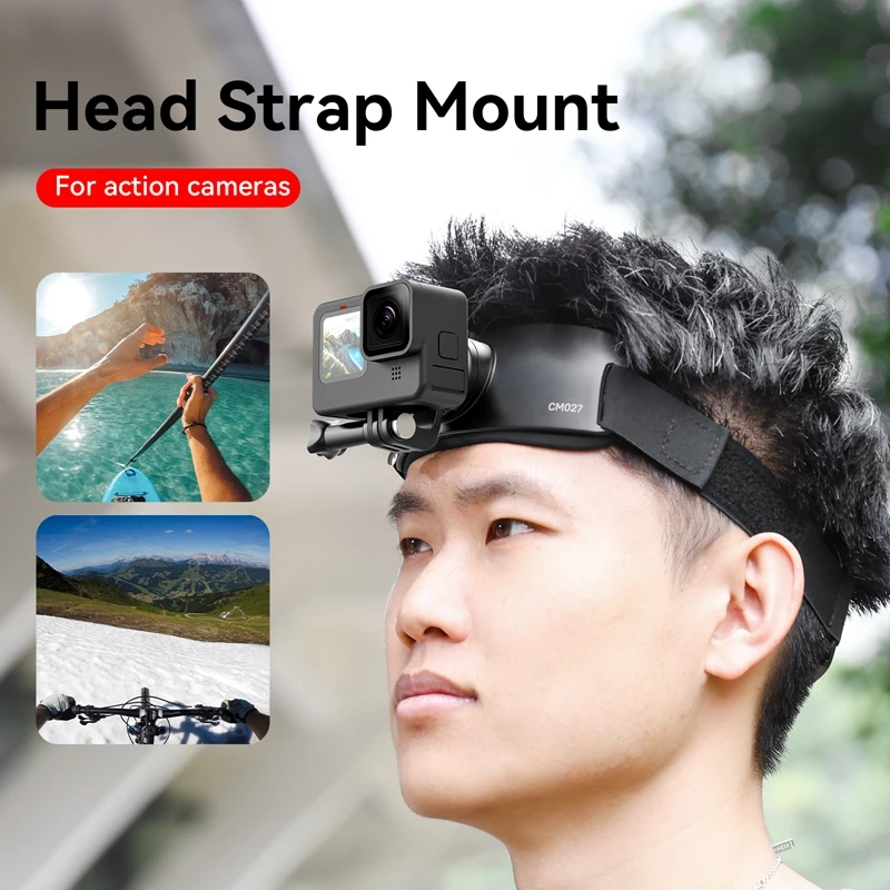 Ulanzi CM027 Head Strap Mount/CM028 Chest Strap for Gopro for Insta360 DJI Action Cameras Mobile Phone Vertical Horizontal Modes