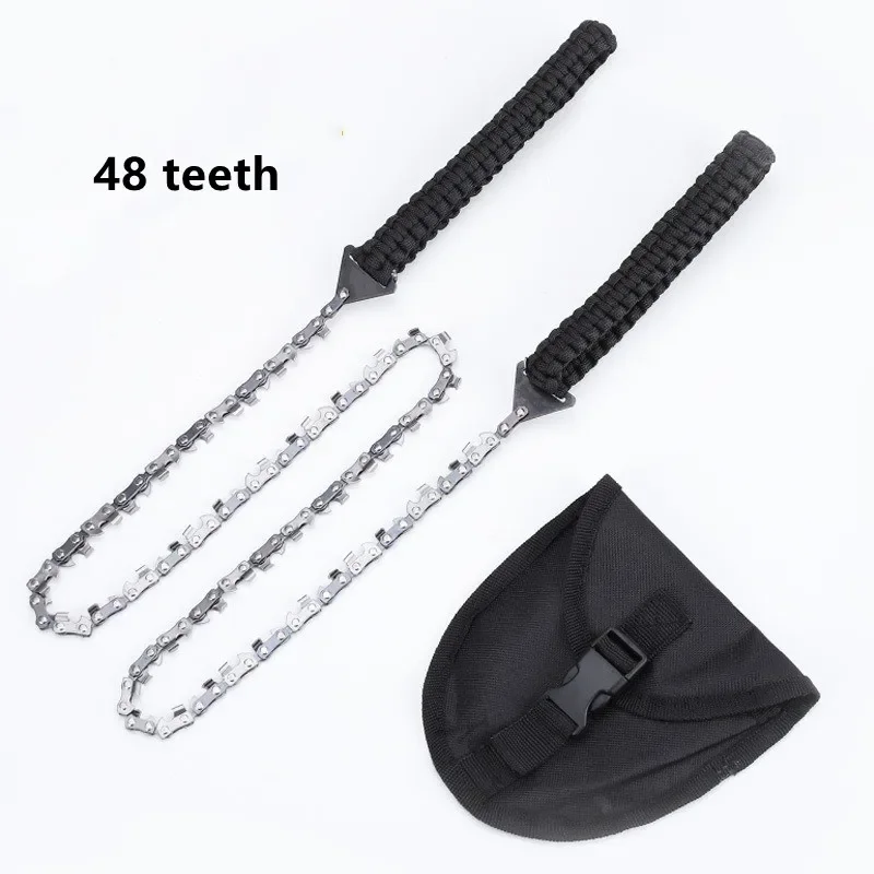 Portable 36 inch hand pulled saw chain garden trimming foldingtool outdoor camping pocket saw survival 5