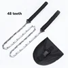 Portable 36 inch hand pulled saw chain garden trimming foldingtool outdoor camping pocket saw survival 5
