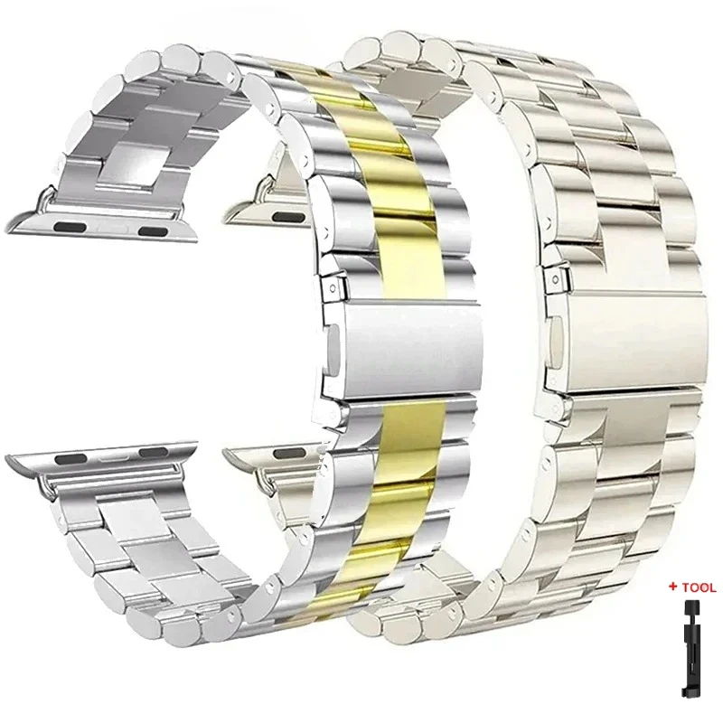 Premium Stainless Steel Metal Strap Bracelet