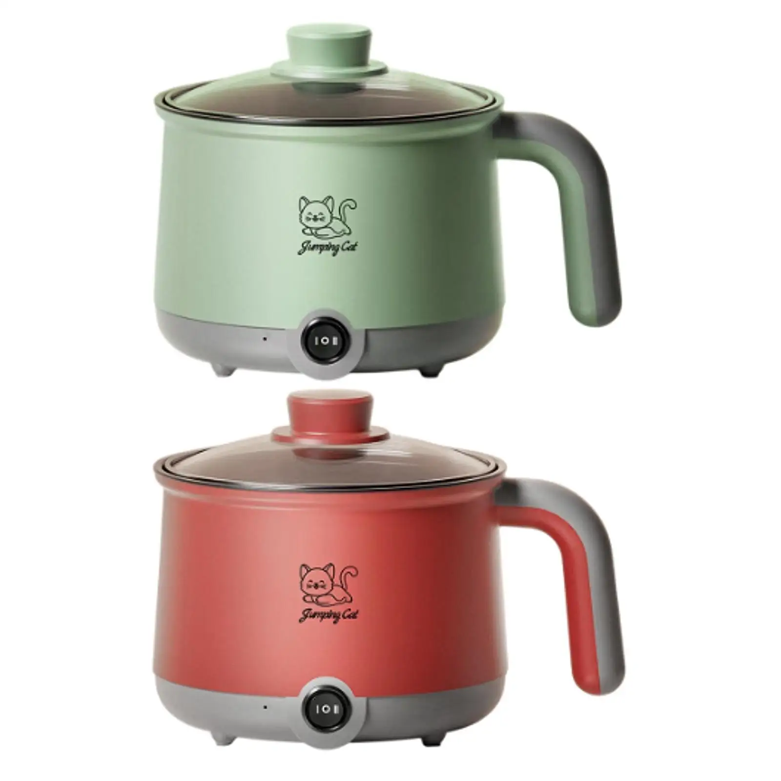 Electric Hot Pot Multifunctional Cookware Soup Pot 1.8L Noodles Pot Electric Cooker for Dumpling Noodles Ramen Pasta Shabu Shabu 4