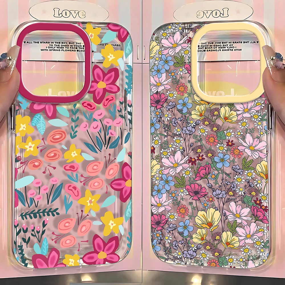 Vibrant Abstract Flower Design Phone Case - Artistic Protective Back Cover