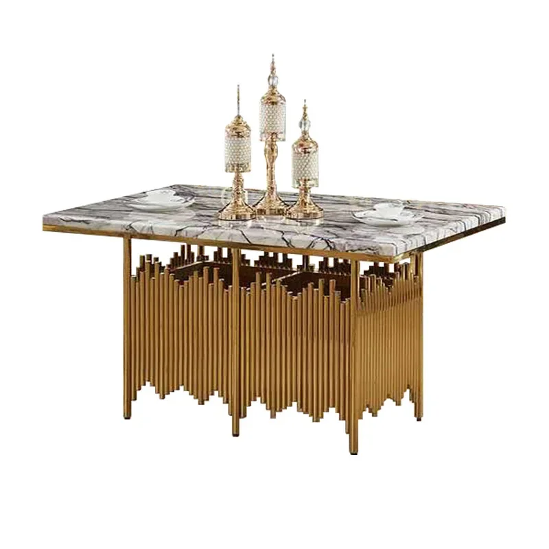 Top italian wedding large white table set of 6 seater marble gold luxury dinning 4 and chairs for 8 dining room furniture