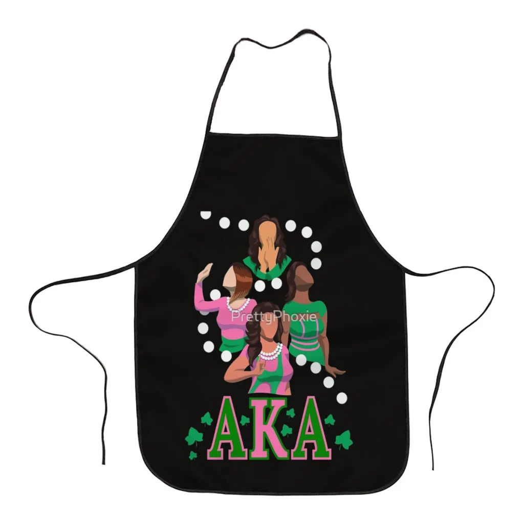 

AKA Portrait Kitchen Aprons for Women Household Cleaning Apron Chefs Cooking Baking Apron for Child