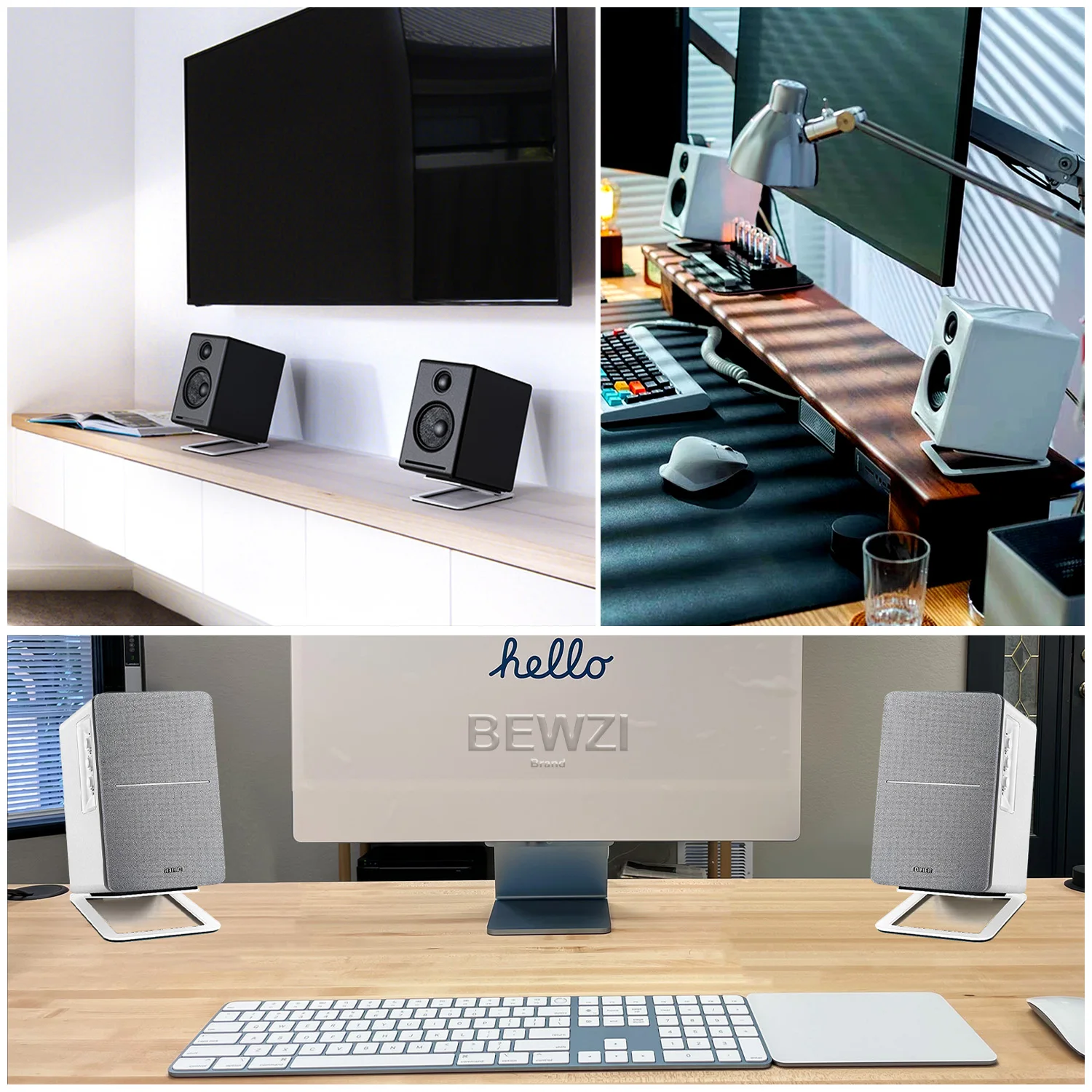 Speaker Accessories Desktop Speaker Stand Enhance Spatial Sound Effects and Shock Absorption For Tabletop Audio Support Or Computer Speaker Bracket
