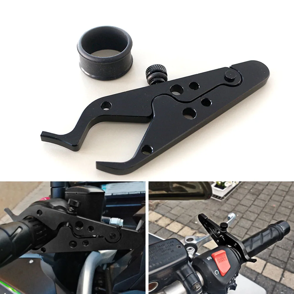 New High Quality Universal CNC Motorcycle Cruise Control Throttle Lock Assist Retainer Relieve Stress Durable Grip Black