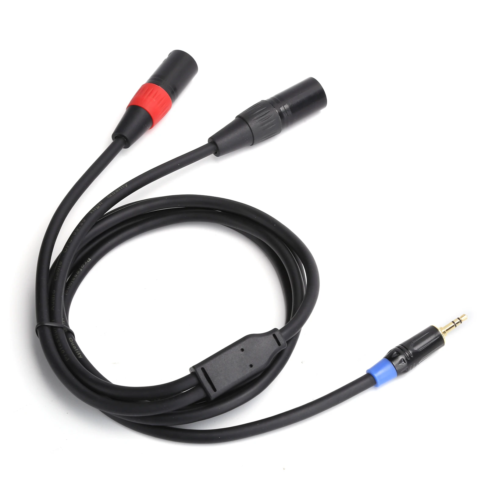 3.5mm Male to 2 XLR Male Cable Audio Line Cable Supply for Mixer Power Amplifier Audio Accessory Sound Equipment XLR Audio Cable