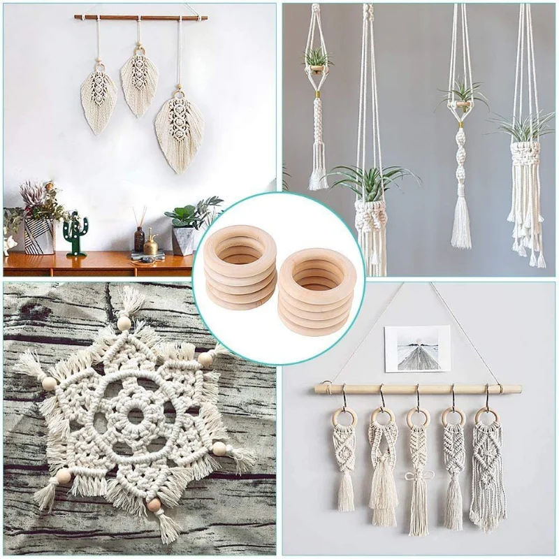 1 Dozen Wooden Curtain Decorative Wood Ring with Detachable Clip Or Screwed  - AliExpress