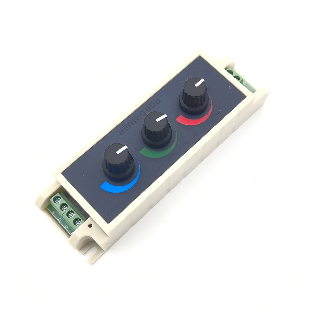 LED Three Way Dimmer RGB Light Strip Dimming Controller DC12-24V