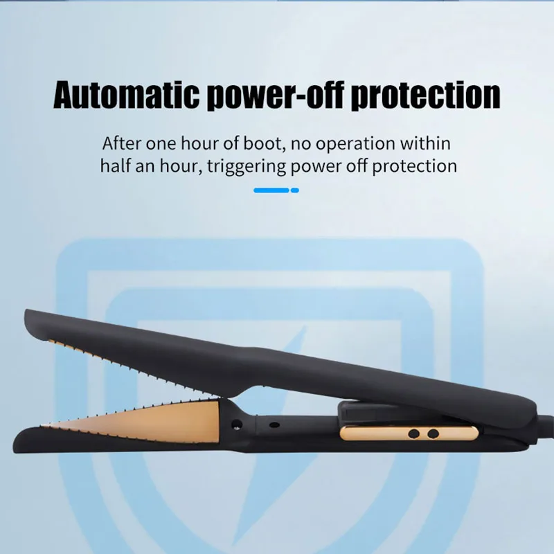 Professional hair straightener curling iron with led temperature display 5-speed adjustable straightener multifunction styler 4
