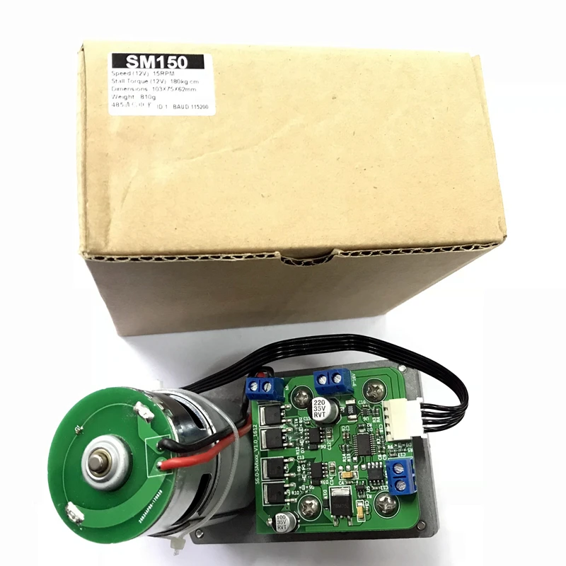 12V 100kg 150kg grande coppia RS485 Robot Servo per RC auto Quadcopter Robot umanoide fai da te attrezzature industriali con Feedback SM150 - immagine 6