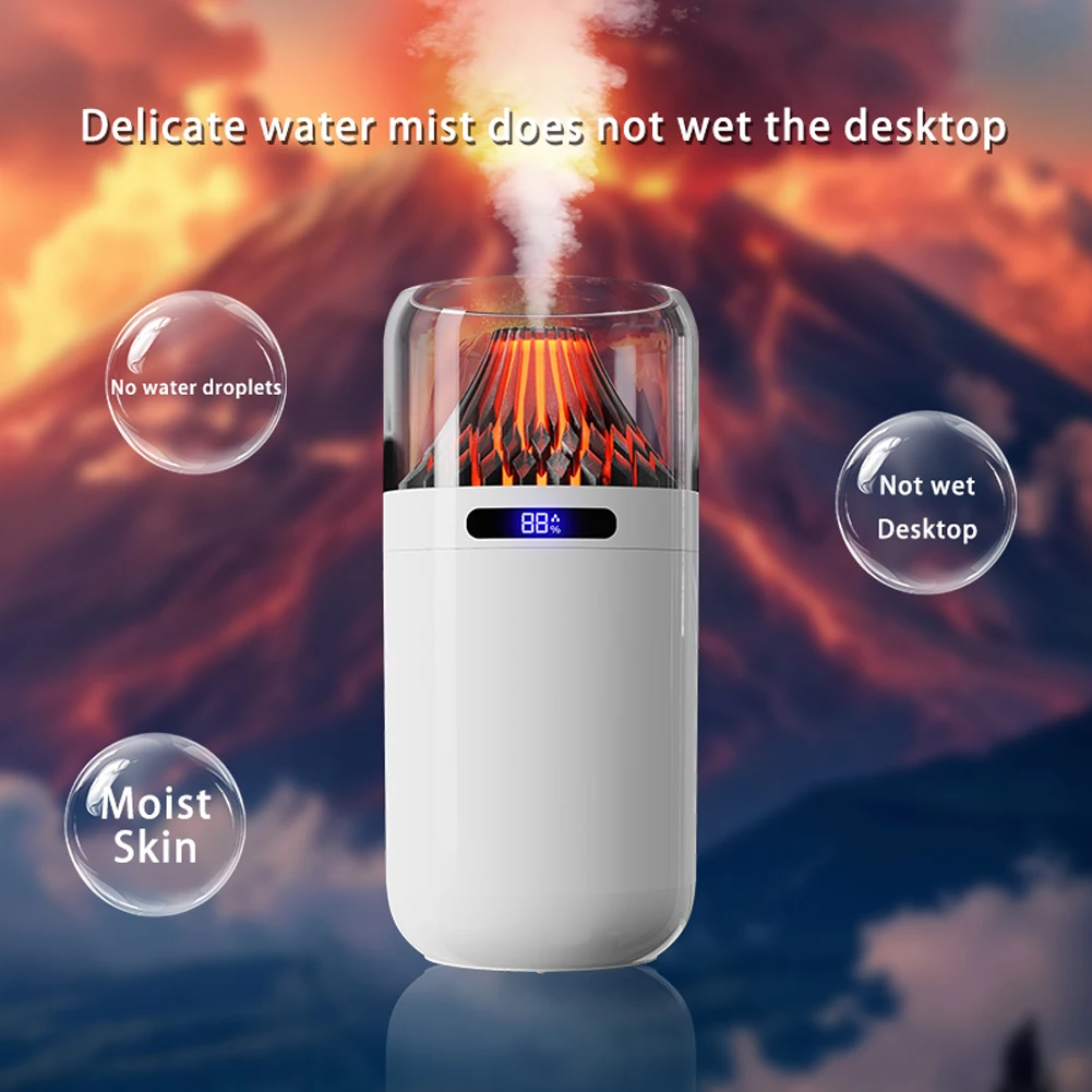 Volcano Air Humidifier Large Capacity Volcano Essential Oil Diffuser Humidifier Diffuser for Auto Interior Decoration