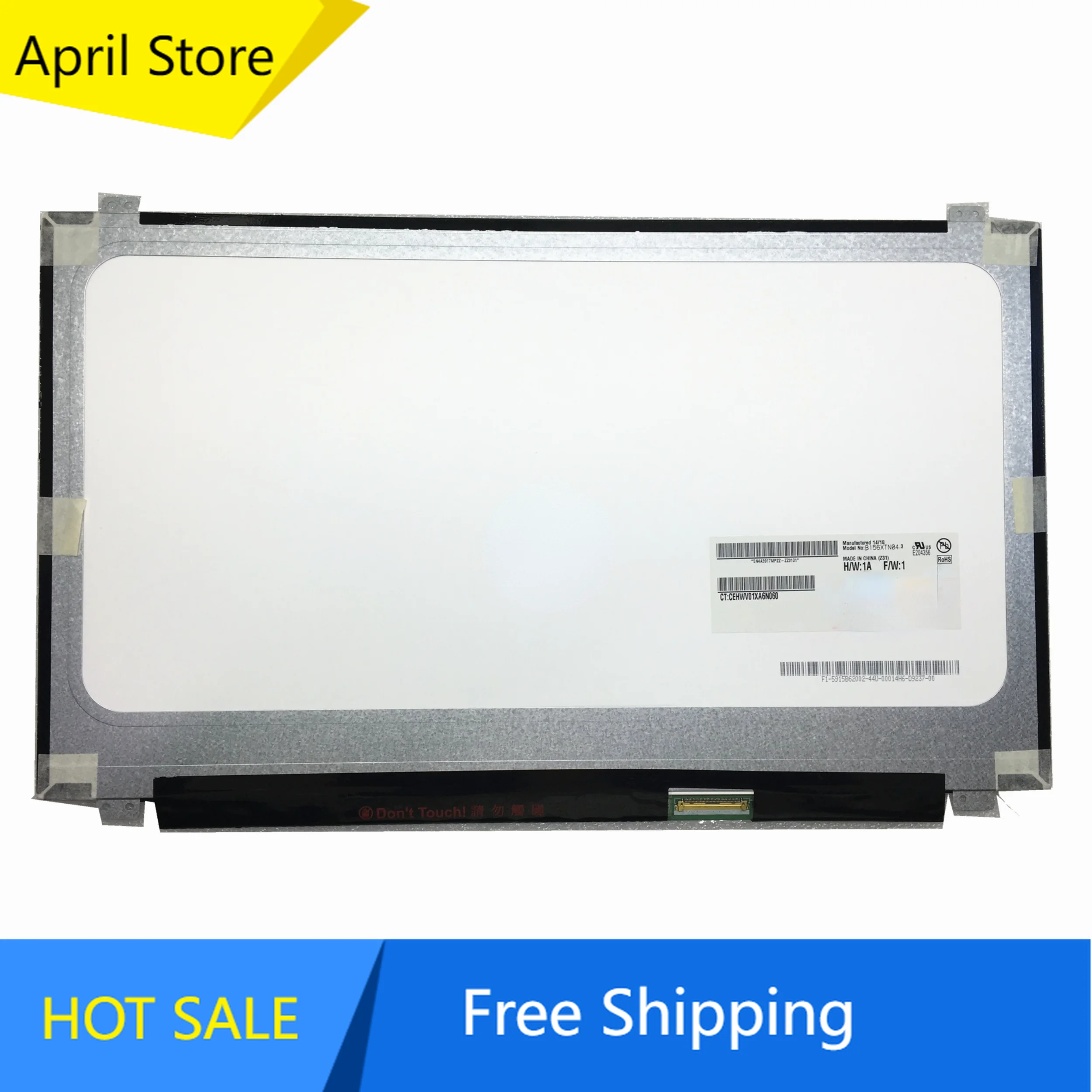 

15.6"slim B156XTN04.3 B156XTN04.2 NT156WHM-N10 LP156WHB-TLA1 B156XW04 V5 V6 LTN156AT30 Laptop Lcd Screen 1366*768 LVDS 40pins