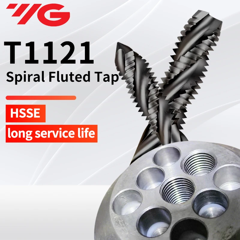 Korea YG T1121 Spiral Fluted Tap and T1022 Spiral Pointed Tap Machine Thread Tap