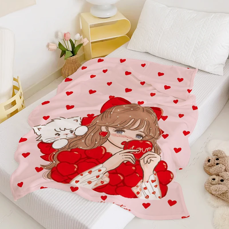 

Mikkos Double Bed Blankets for Winter King Size Blanket Microfiber Bedding Decorative Sofa Blanket Fluffy Soft Blankets Warm Nap