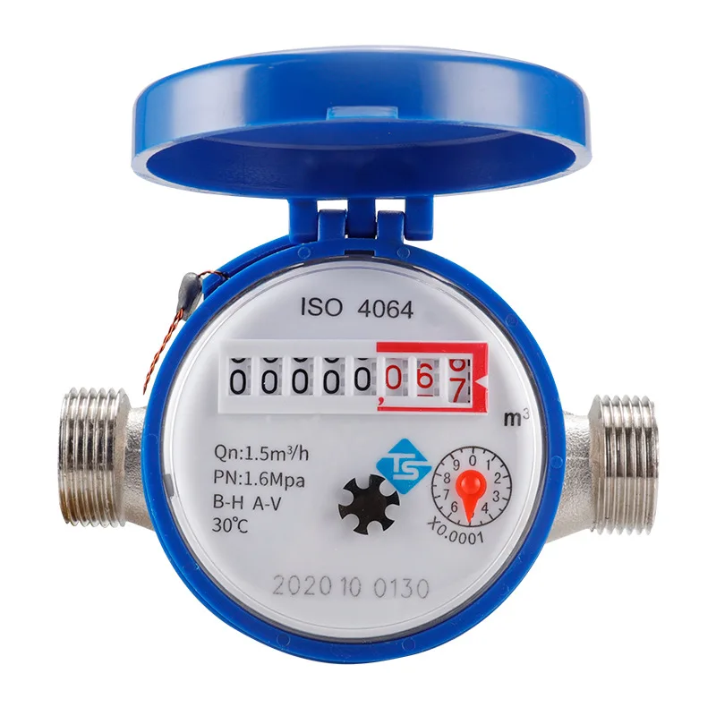 Smart Water Meter Household Mechanical Rotor Type Cold Water Meter High Precision Pointer Digital Display Combined