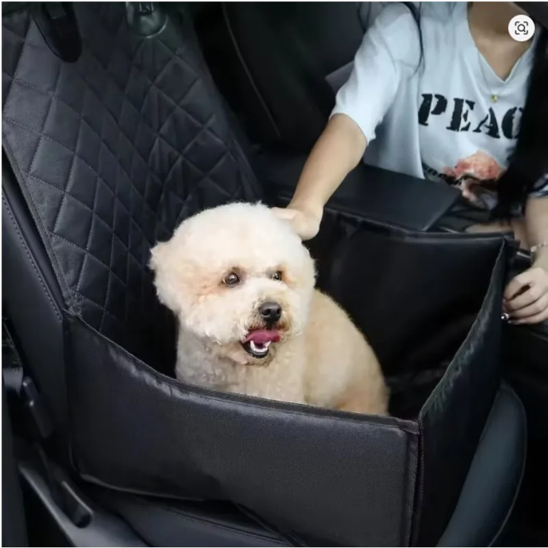 Pet-Friendly 3D Honeycomb Upgraded Pet Car Seat Cover-All-Season All-Weather, Portable Foldable Easy Install