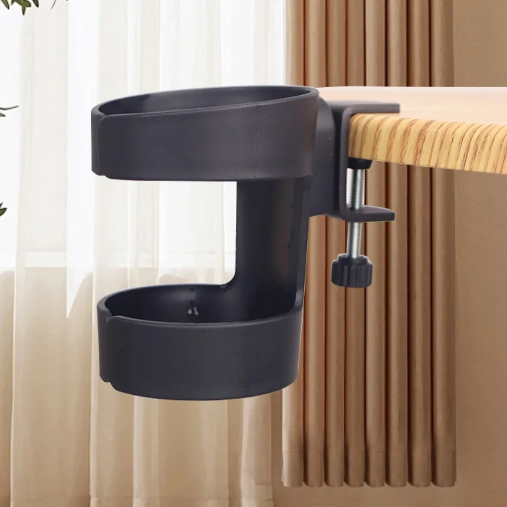 New Plastic Desk Cup Holder Punch-free Portable Cup Storage Rack Removable Anti Spill Table Fixed Storage Rack Table