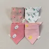 4 Pieces Baby Bibs Cotton Triangle Soft Teething Saliva Towel Burp Cloth Newborn Bandana Bib Baby Eating Accessories Wholesale 5