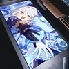 Anime Girl Desk Mat Mousepad Purple Cartoon Genshin Impact Furina Gamer Cabinet Mouse Pad Rubber Non-slip Laptop Kawaii Carpet 1