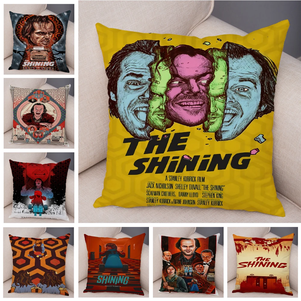 

Horror Film The Shining Soft Plush Pillow Case Hot Movie Vintage PosterCushion Cover Decor Classic Pillowcase for Sofa Home Car