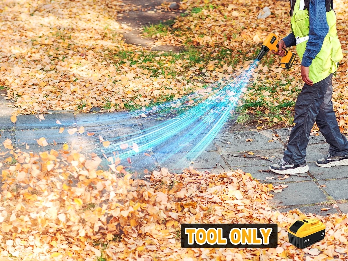 130000 RPM Cordless Leaf Blower for Dewalt 20V Battery Brushless Violent Turbo F