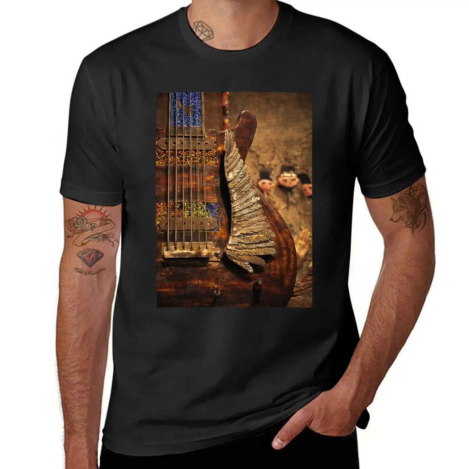 Camiseta de alas de la leyenda de Las Vegas para hombre, ropa de verano de gran tamaño