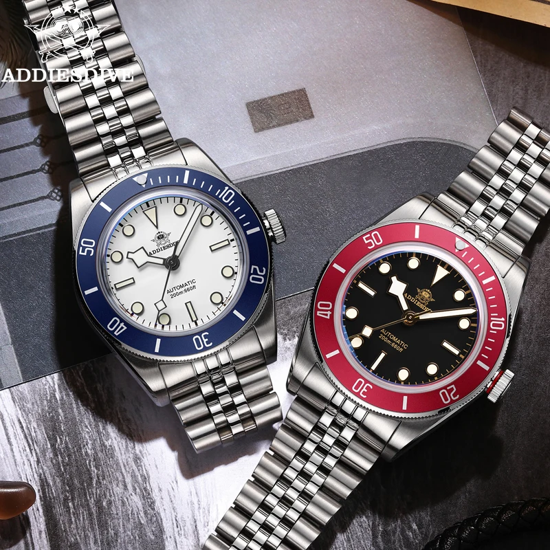 ADDIESDIVE New 39mm Watch Classic NH35 Automatic Mechanical Luxury Sapphire BGW9 Luminous Waterproof 200m Reloj AD2043 6