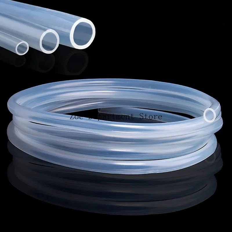 

Length 1Meter Industrial Grade High Temp Resistant Silicone Rubber Hose Capillary Pipe Tube Inner Dia 4-30mm