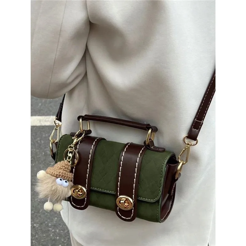 JIAERDI Green Square Messenger Bag Women 2025 Vintage Handle Casual Crossbody Bags Wallet Female Retro Mini Bolso Mujer Ladies