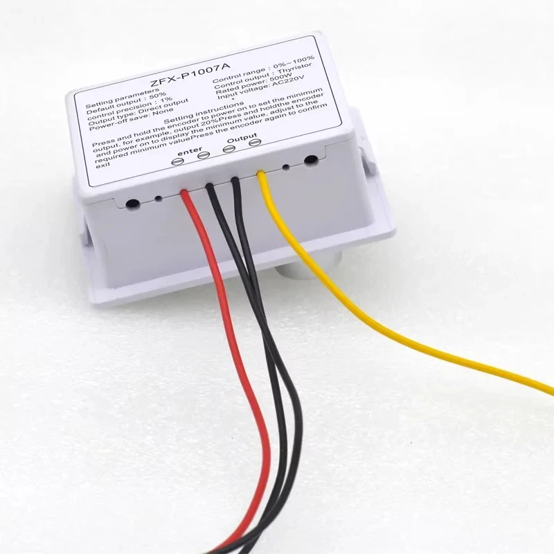 P1007A 500W AC 모터 속도 컨트롤러 디지털 디스플레이 PWM 무단계 레귤레이터 220V 고전력 거버너