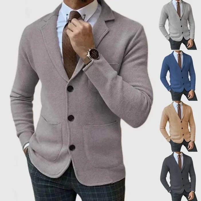 Men's Coat Autumn and Winter Fashion Slim Fit British Suit Casual Formal Blazer for Men mens blazer