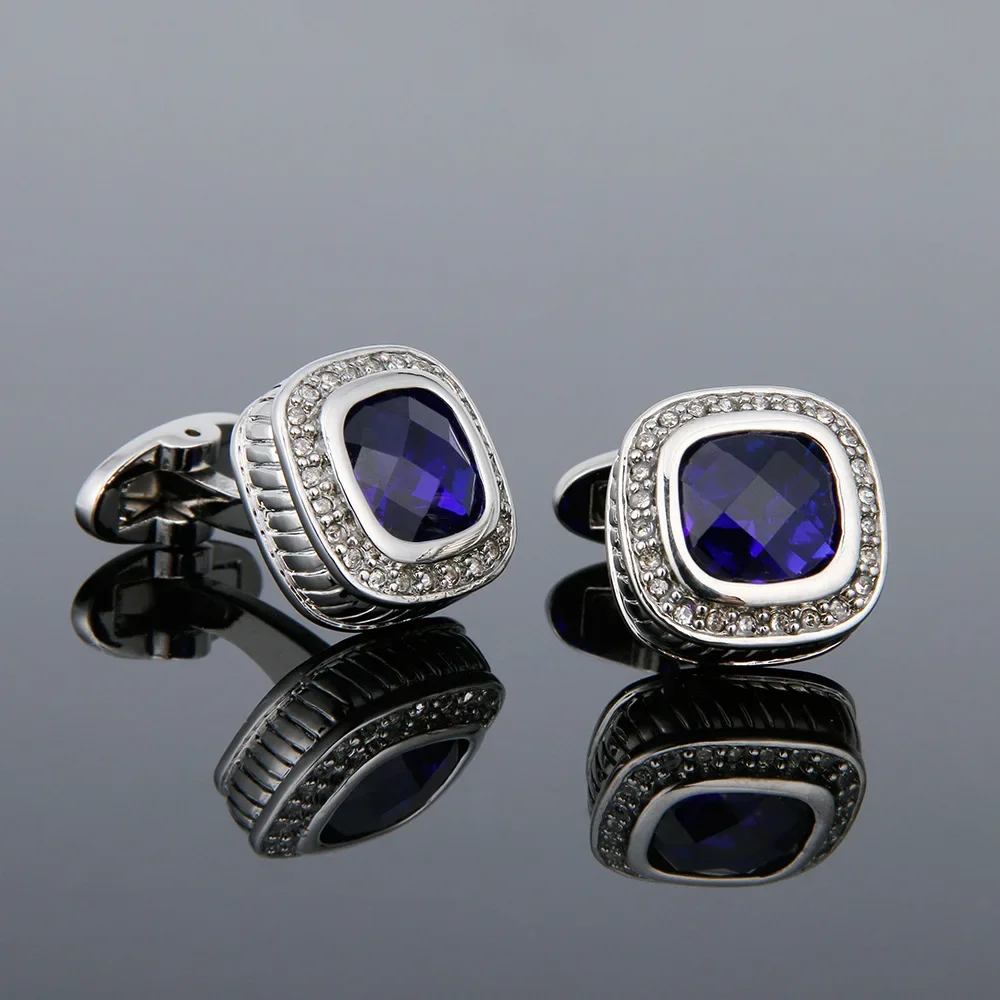 

Новинка, роскошные медные запонки в клетку со стразами для мужчин и женщин, высококлассные аксессуары для свадебной вечеринки, одежды, деловые подарки